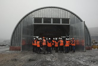 Пуск в эксплуатацию шиномонтажного цеха в разрезе Богатырь