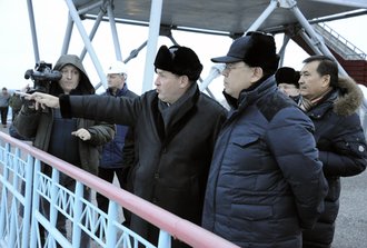 Визит акима области Каната Бозумбаева на разрез "Богатырь"